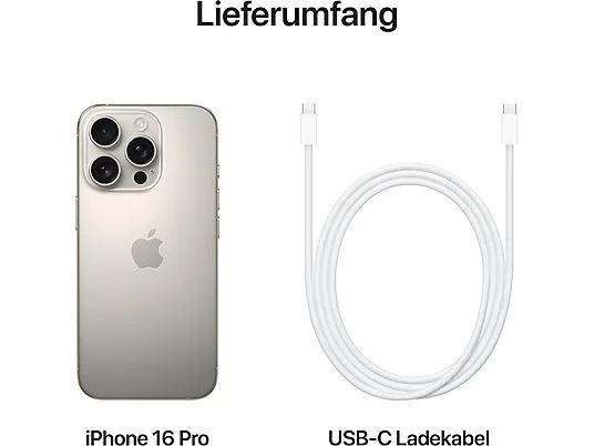 Smartphone APPLE iPhone 16 Pro 5G 128 GB Titânio Natural Dual SIM