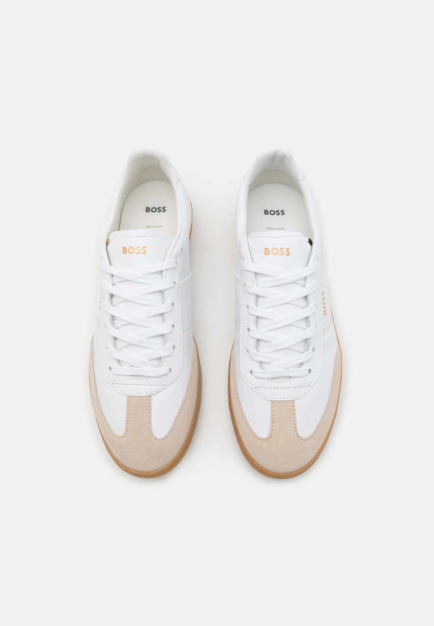 Tenis Brancos Couro e Camurca