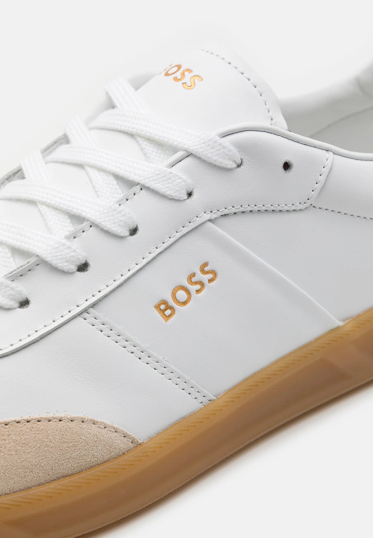 Tenis Brancos Couro e Camurca