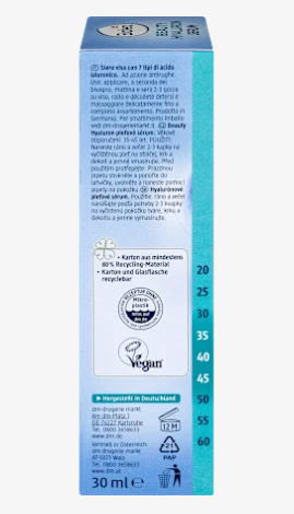 BALEA Serum Beauty Ácido Hialurônico 7 vezes, 30 ml