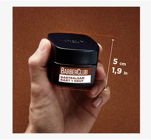 L'ORÉAL PARiS Bálsamo para Barba Barber Club Cuidado com Barba com Óleo de Cedro, 50 ml