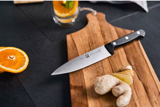 Talheres Bloco de Facas TWIN Chef 2 ZWILLING (8 peças), bloco de facas com 5 facas + 1 tesoura + 1 aço de afiar, bambu