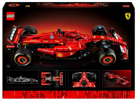LEGO Carro de Corrida Ferrari SF-24 F1 (42207), Tijolos de Construção LEGO® Technic (1361 pcs), Fabricado na Europa