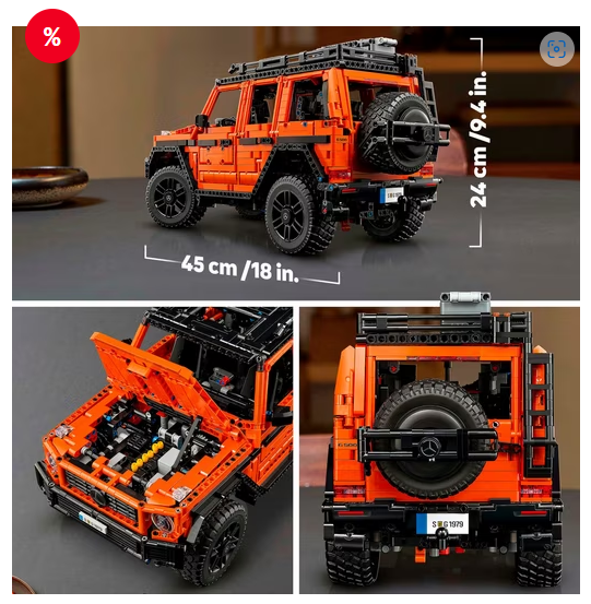 LEGO Linha Mercedes-Benz G 500 PROFESSIONAL (42177), Peças de Construção LEGO Technic (2891 peças), fabricado na Europa