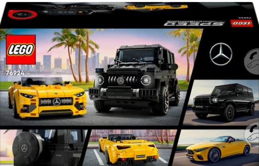 LEGO Mercedes-AMG G 63 & Mercedes-AMG SL 63 (76924), telhas de construção LEGO Speed Champions (808 pcs), Fabricado na Europa