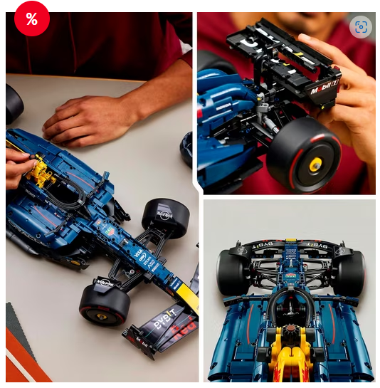 LEGO Carro de Corrida Oracle Red Bull Racing RB20 F1 (42206), Tijolos de Construção LEGO Technic