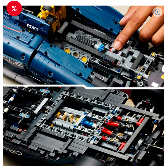 LEGO Carro de Corrida Oracle Red Bull Racing RB20 F1 (42206), Tijolos de Construção LEGO Technic
