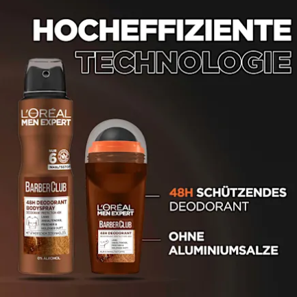 L'ORÉAL PARIS Desodorizante Spray Barber Club, 150 ml