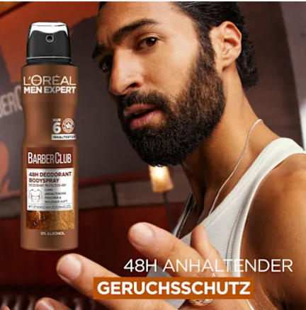 L'ORÉAL PARIS Desodorizante Spray Barber Club, 150 ml