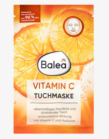 BALEA Folha de Máscara Vitamina C, 1 Pc