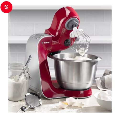 BOSCH Processador de alimentos MUM5 Styline MUM56740 Vermelho Escuro (capacidade da tigela: 3,9 l, 900 watts)