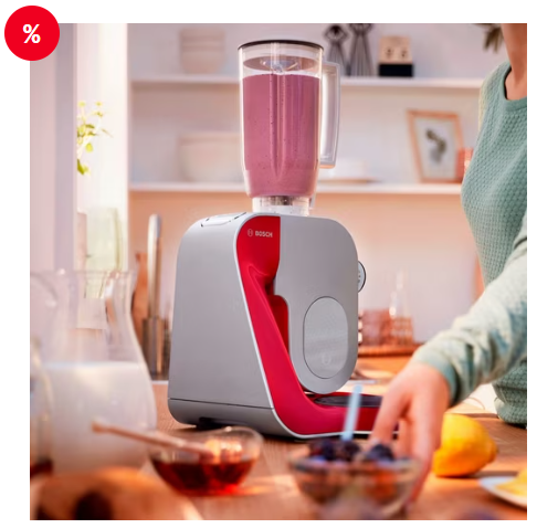 BOSCH Processador de alimentos MUM5 Styline MUM56740 Vermelho Escuro (capacidade da tigela: 3,9 l, 900 watts)