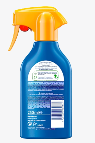 Protetor Solar NIVEA SOL Proteção e Cuidado Solar para Crianças, FPS 50+, 250 ml