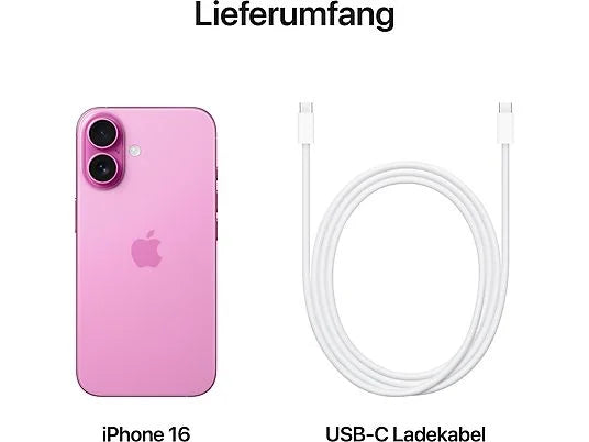Smartphone APPLE iPhone 16 5G 256 GB Rosa Dual SIM
