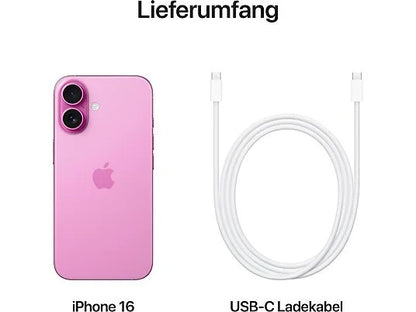 Smartphone APPLE iPhone 16 5G 256 GB Rosa Dual SIM
