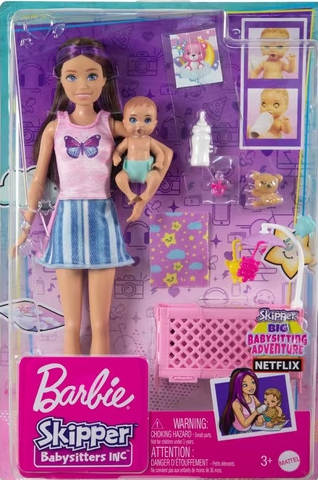 BARBIE Boneca Skipper Babysitters Inc., Sleepy Baby Skipper