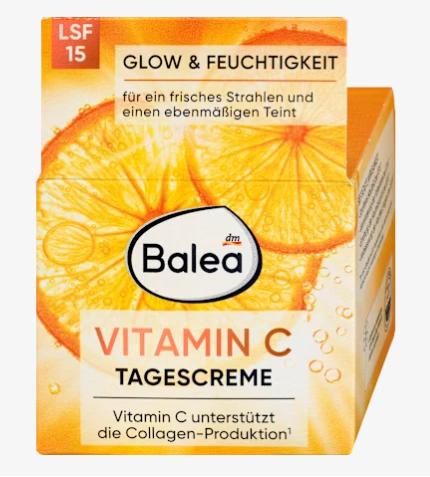 BALEA Creme Facial Vitamina C FPS 15, 50 ml