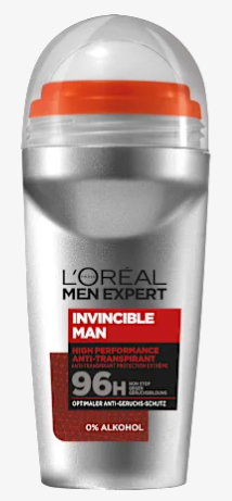 Desodorante Antitranspirante Roll-on Invincible, 50 ml Loreal
