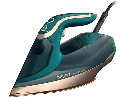 Ferro de Engoma PHILIPS DST8030/70 Azur Series 8000 OptimalTemp, 350ml, ferro a vapor (3000 watts, SteamGlide Elite)