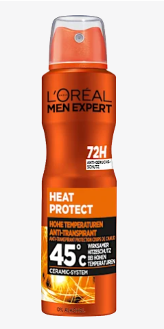 L'ORÉAL PARiS Desodorante Antitranspirante Spray Heat Protect, 150 ml