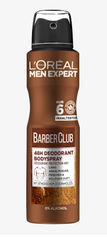 L'ORÉAL PARIS Desodorizante Spray Barber Club, 150 ml
