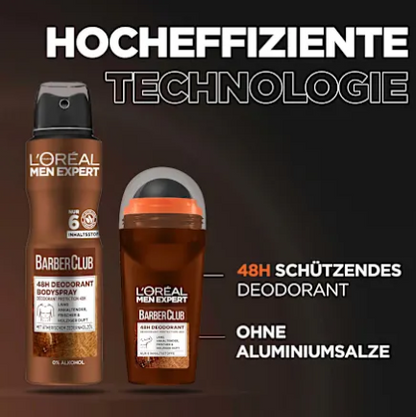 L'ORÉAL PARIS Desodorizante Spray Barber Club, 150 ml
