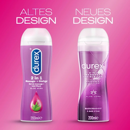 Lubrificante & Massagem 2 em 1 Aloe Vera, 200 ml DUREX