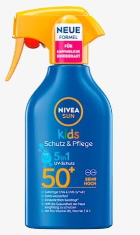 Protetor Solar NIVEA SOL Proteção e Cuidado Solar para Crianças, FPS 50+, 250 ml