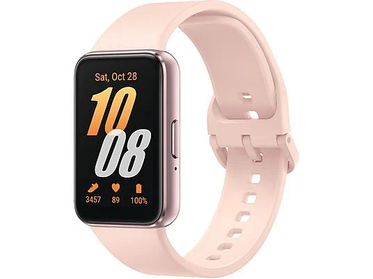 SAMSUNG Galaxy Fit3 Fitness Tracker Alumínio Fluoroelastômero Borracha, 130-185mm, Ouro Rosa