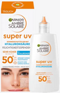 Protetor Solar Garnier Ambre Solaire Sun Fluid Face Super UV com Ácido Hialurônico, FPS 50+, 40 ml